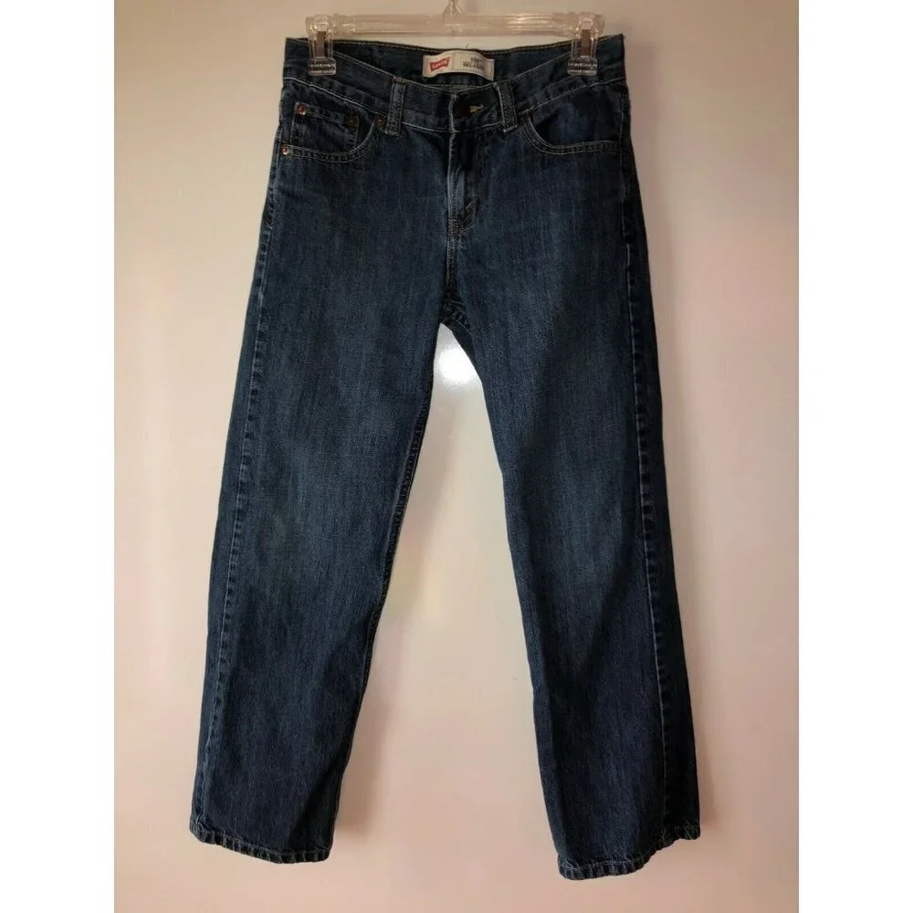Levis 550 Size 12 Reg 26 x 26 Dark Wash Relaxed Denim Jeans Casual Pants